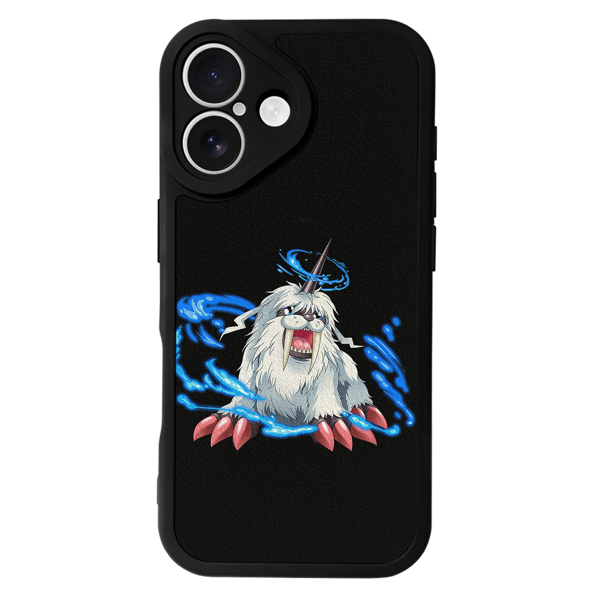 （画像用） Digimon デジタルモンスター/デジモン 【iPhone 16シリーズ対応】シリコンスマホケース（レザー調） 材質：シリコン